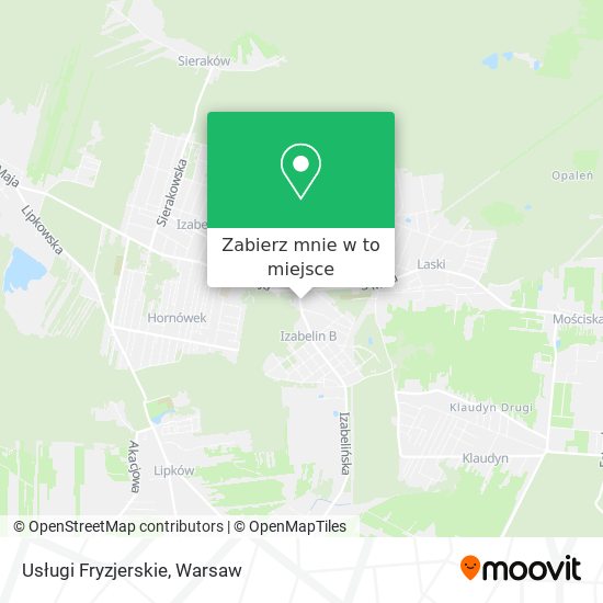 Mapa Usługi Fryzjerskie