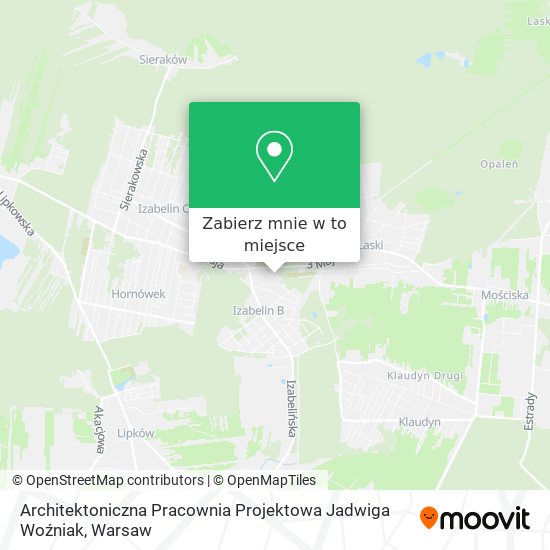 Mapa Architektoniczna Pracownia Projektowa Jadwiga Woźniak