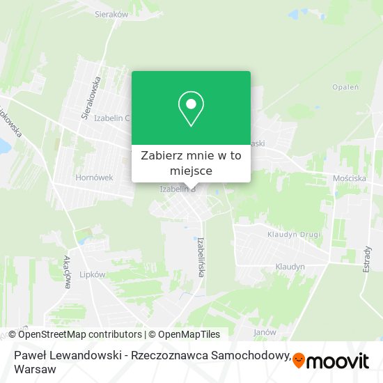 Mapa Paweł Lewandowski - Rzeczoznawca Samochodowy