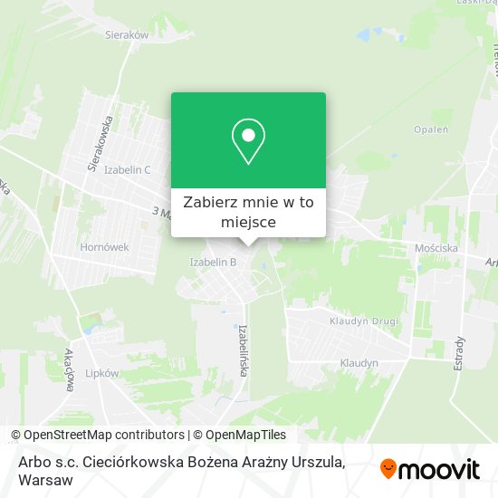 Mapa Arbo s.c. Cieciórkowska Bożena Arażny Urszula