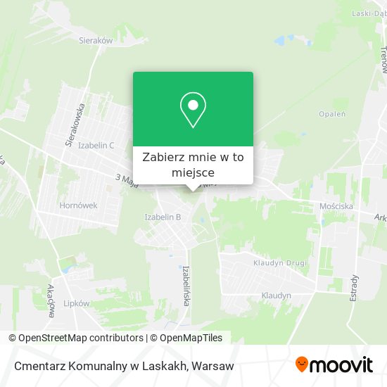 Mapa Cmentarz Komunalny w Laskakh