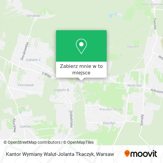 Mapa Kantor Wymiany Walut-Jolanta Tkaczyk