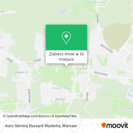 Mapa Auto-Service Ryszard Wyderka