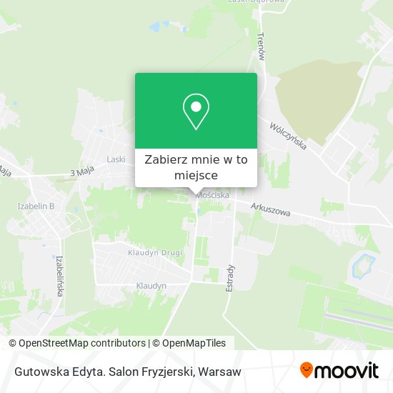 Mapa Gutowska Edyta. Salon Fryzjerski