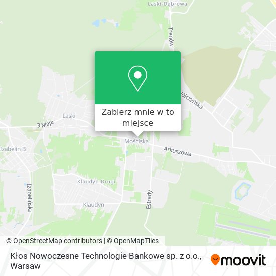 Mapa Kłos Nowoczesne Technologie Bankowe sp. z o.o.