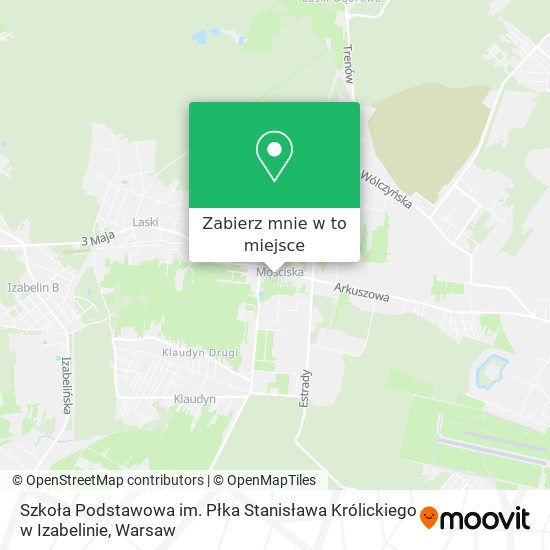 Mapa Szkoła Podstawowa im. Płka Stanisława Królickiego w Izabelinie