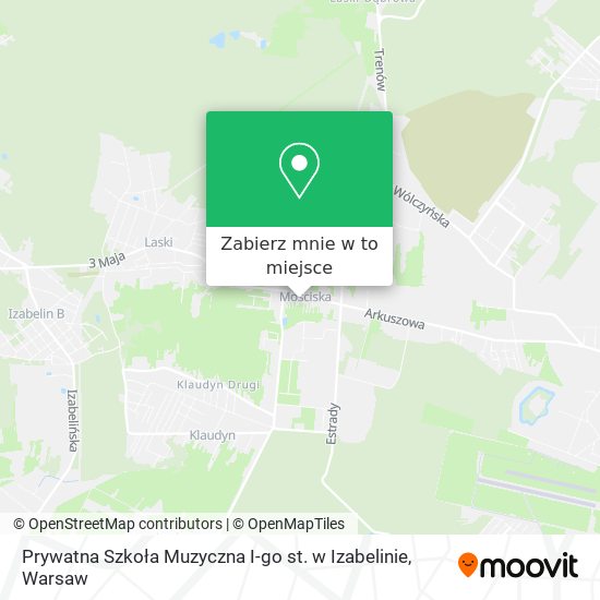 Mapa Prywatna Szkoła Muzyczna I-go st. w Izabelinie