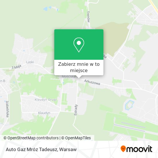 Mapa Auto Gaz Mróz Tadeusz