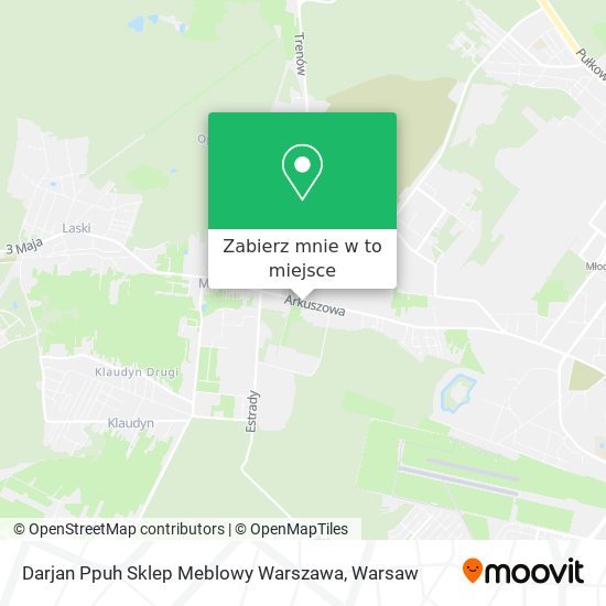 Mapa Darjan Ppuh Sklep Meblowy Warszawa