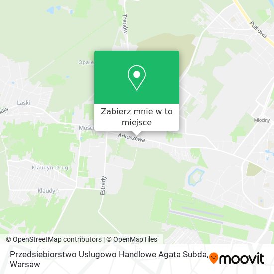 Mapa Przedsiebiorstwo Uslugowo Handlowe Agata Subda