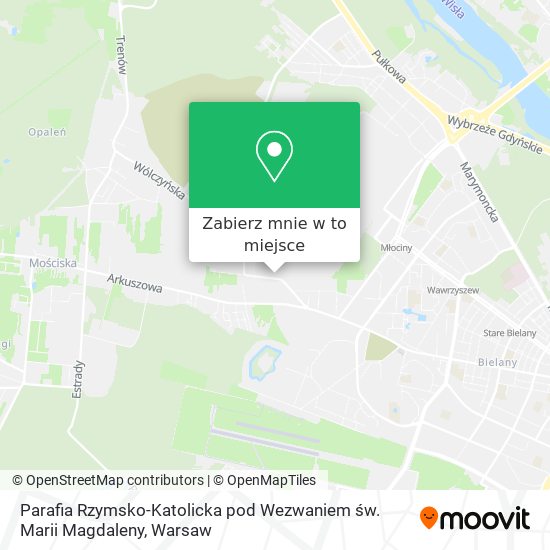 Mapa Parafia Rzymsko-Katolicka pod Wezwaniem św. Marii Magdaleny