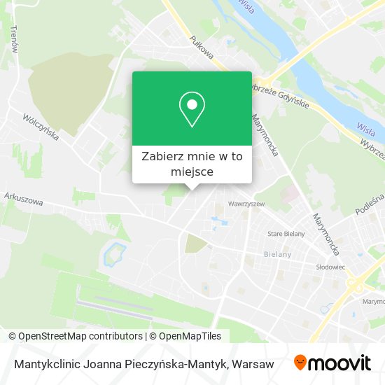 Mapa Mantykclinic Joanna Pieczyńska-Mantyk