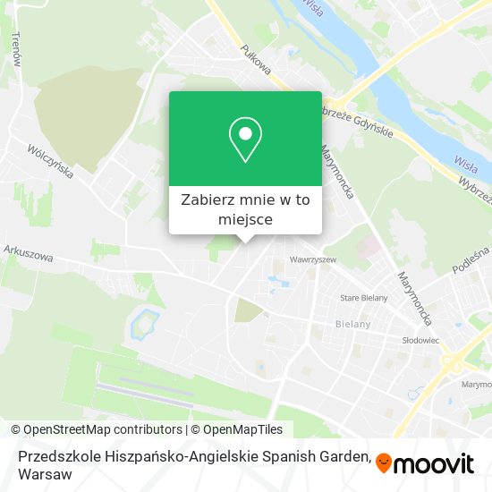 Mapa Przedszkole Hiszpańsko-Angielskie Spanish Garden