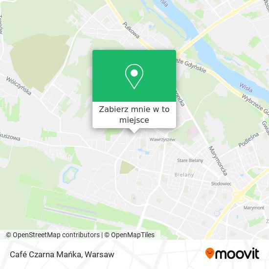 Mapa Café Czarna Mańka