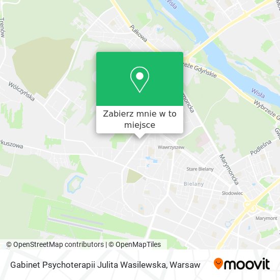 Mapa Gabinet Psychoterapii Julita Wasilewska