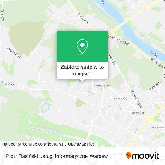 Mapa Piotr Flasiński Usługi Informatyczne