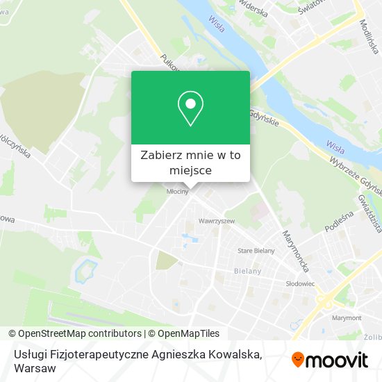 Mapa Usługi Fizjoterapeutyczne Agnieszka Kowalska