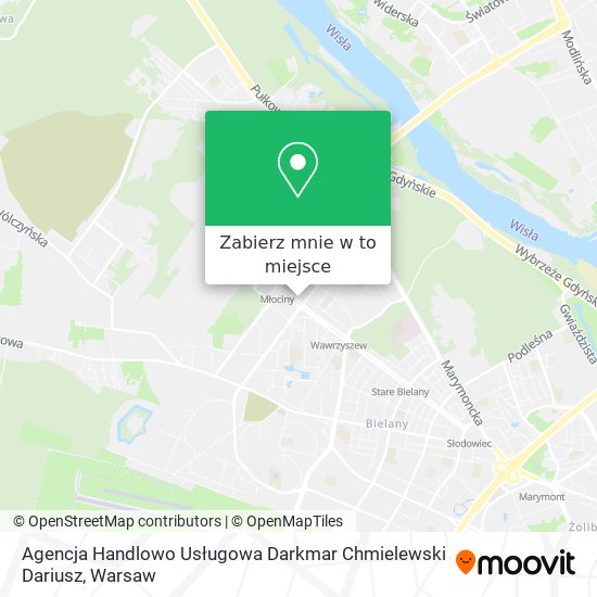 Mapa Agencja Handlowo Usługowa Darkmar Chmielewski Dariusz