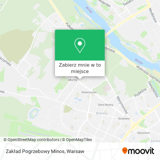 Mapa Zakład Pogrzebowy Minos