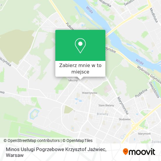 Mapa Minos Usługi Pogrzebowe Krzysztof Jaźwiec