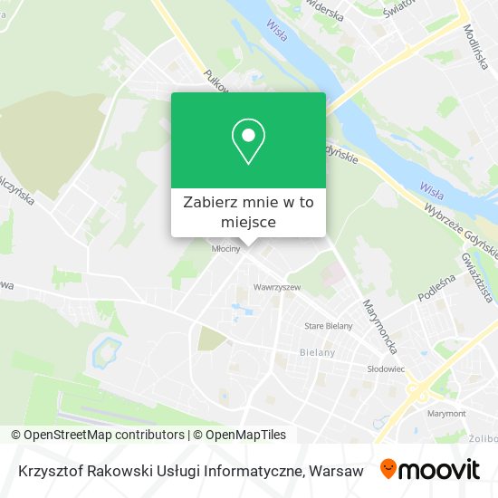 Mapa Krzysztof Rakowski Usługi Informatyczne