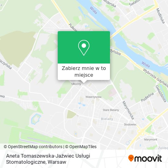 Mapa Aneta Tomaszewska-Jaźwiec Usługi Stomatologiczne