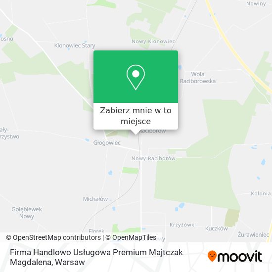 Mapa Firma Handlowo Usługowa Premium Majtczak Magdalena