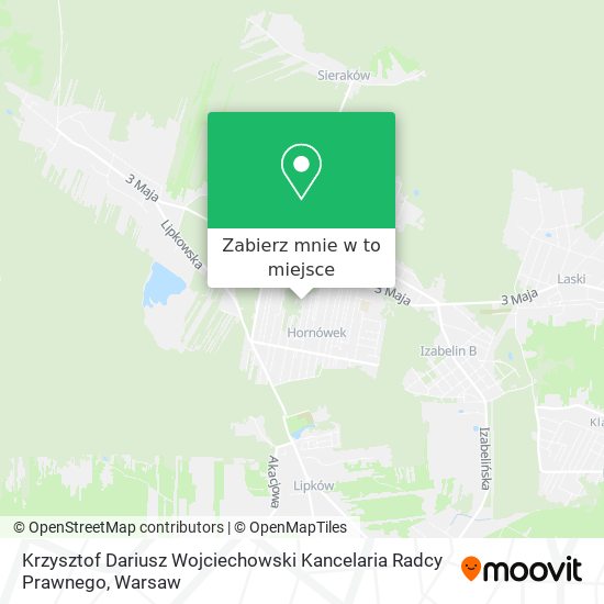 Mapa Krzysztof Dariusz Wojciechowski Kancelaria Radcy Prawnego