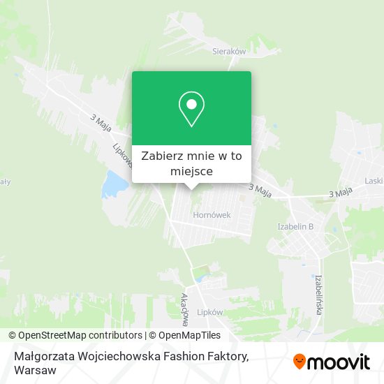 Mapa Małgorzata Wojciechowska Fashion Faktory