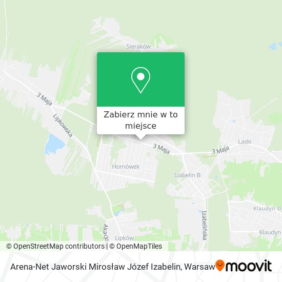 Mapa Arena-Net Jaworski Mirosław Józef Izabelin