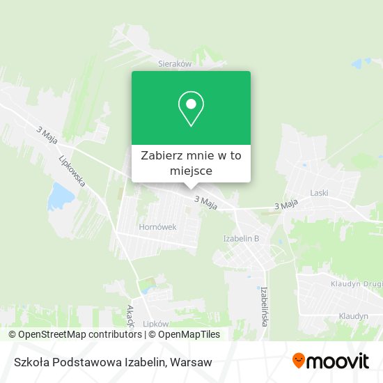 Mapa Szkoła Podstawowa Izabelin