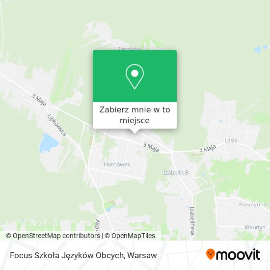 Mapa Focus Szkoła Języków Obcych