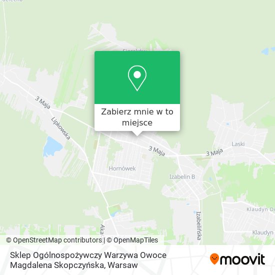 Mapa Sklep Ogólnospożywczy Warzywa Owoce Magdalena Skopczyńska