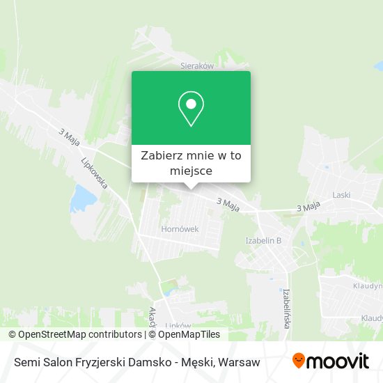 Mapa Semi Salon Fryzjerski Damsko - Męski