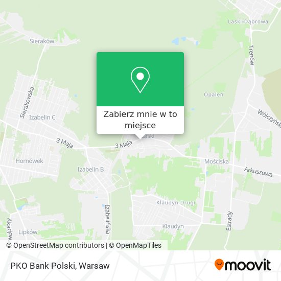 Mapa PKO Bank Polski