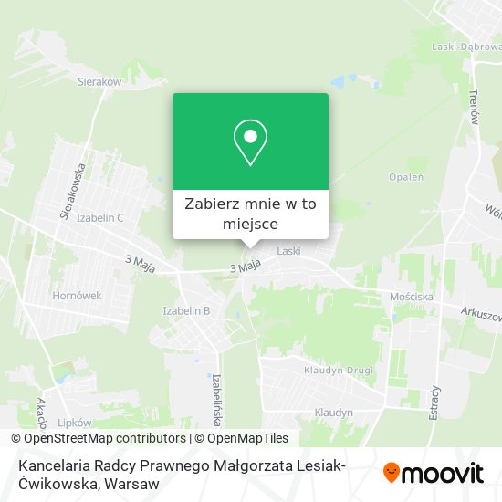 Mapa Kancelaria Radcy Prawnego Małgorzata Lesiak-Ćwikowska