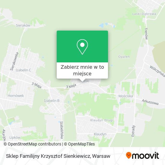 Mapa Sklep Familijny Krzysztof Sienkiewicz