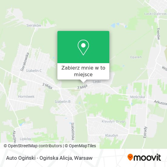 Mapa Auto Ogiński - Ogińska Alicja