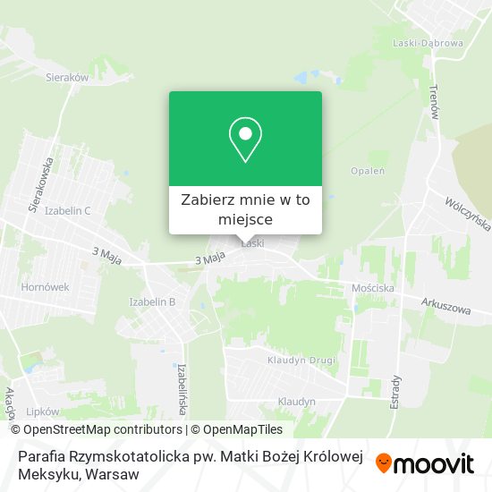 Mapa Parafia Rzymskotatolicka pw. Matki Bożej Królowej Meksyku