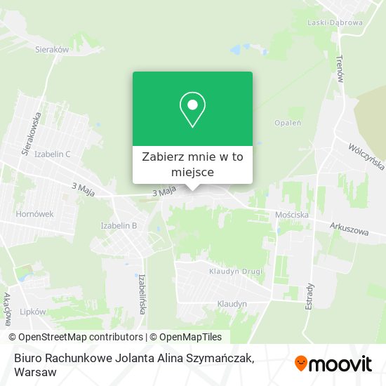 Mapa Biuro Rachunkowe Jolanta Alina Szymańczak