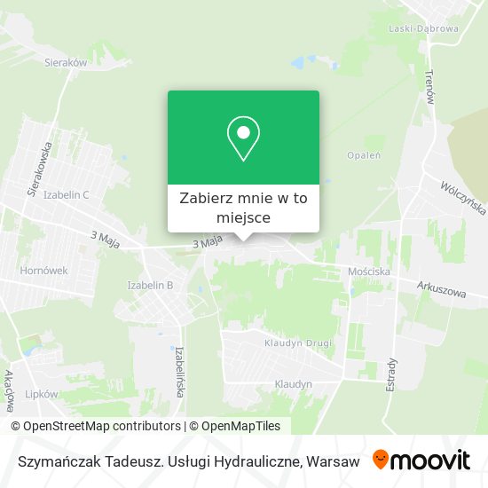 Mapa Szymańczak Tadeusz. Usługi Hydrauliczne