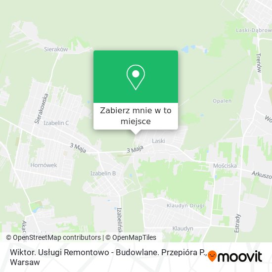 Mapa Wiktor. Usługi Remontowo - Budowlane. Przepióra P.