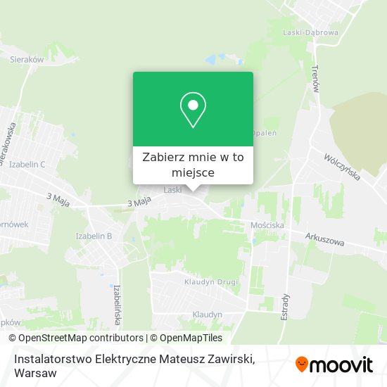 Mapa Instalatorstwo Elektryczne Mateusz Zawirski