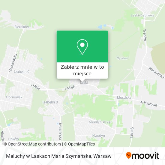 Mapa Maluchy w Laskach Maria Szymańska