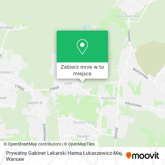 Mapa Prywatny Gabinet Lekarski Hanna Łukaszewicz-Maj