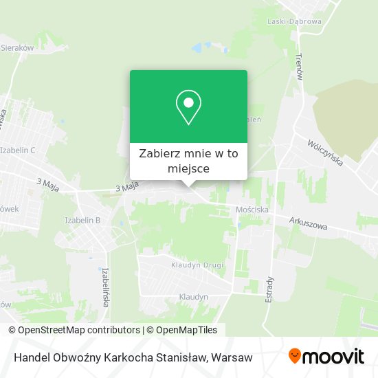 Mapa Handel Obwoźny Karkocha Stanisław