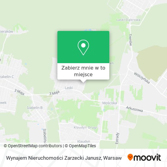 Mapa Wynajem Nieruchomości Zarzecki Janusz