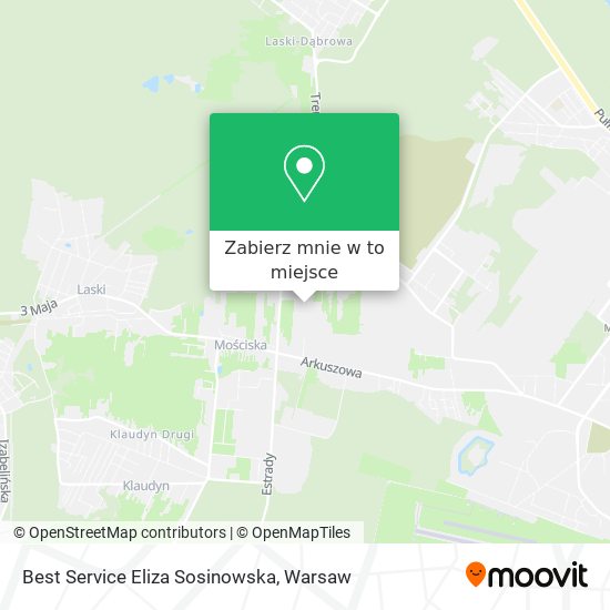 Mapa Best Service Eliza Sosinowska