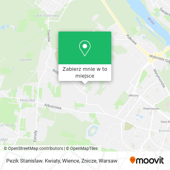 Mapa Pezik Stanislaw. Kwiaty, Wience, Znicze