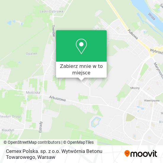 Mapa Cemex Polska. sp. z o.o. Wytwórnia Betonu Towarowego